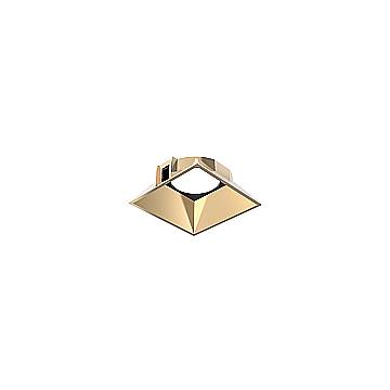 Ideal Lux Faretto Quadrato Zeus 1 luce LED integrato oro materie plastiche
