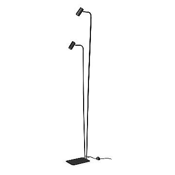 Ideal Lux Lampada da terra moderna Ginger 2 luci GU10 nero metallo