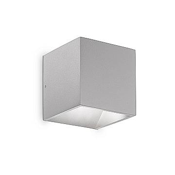 Applique Da Parete Contemporaneo Rubik Alluminio Grigio Led 8,5W 4000K Ip54