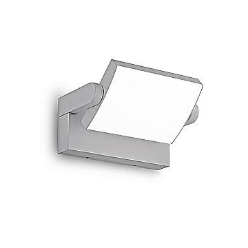 Applique Da Parete Contemporaneo Swipe Alluminio Grigio Led 20,5W 3000K Ip54
