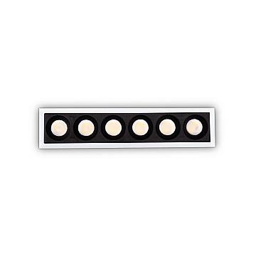 Faretto Incasso Contemporaneo Lika Alluminio Bianco Led 19W 3000K Ip20