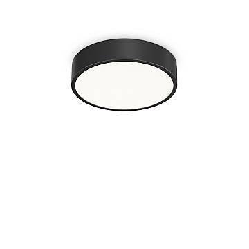 Plafoniera Contemporanea Ray Metallo Nero Led Integrato 13W 3000K Ip44