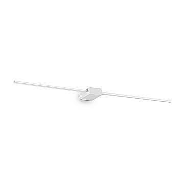 Applique Da Parete Contemporaneo Theo Alluminio Bianco Led 30,5W 3000K Ip20