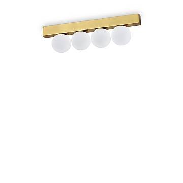 Plafoniera Contemporanea Ping Pong Metallo Ottone Led Integrato 12W 3000K Ip20
