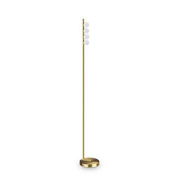 Piantana Da Terra Contemporanea Ping Pong Metallo Ottone Led 12W 3000K Ip20