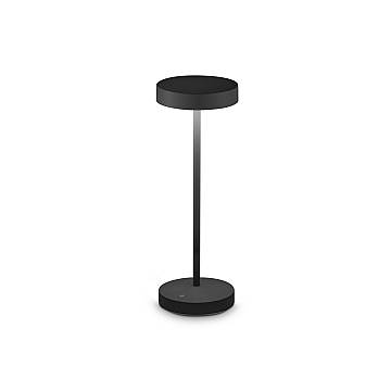 Lampada Da Tavolo Contemporaneo Toffee Metallo Nero Led 2W 3000K Ip54 Lampada Da Tavolo Contemporaneo Toffee Metallo Nero Led 2W 3000K Ip54