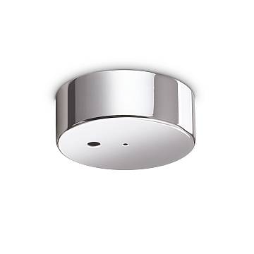 Rosone Contemporaneo Metallo Cromo 1 Luce