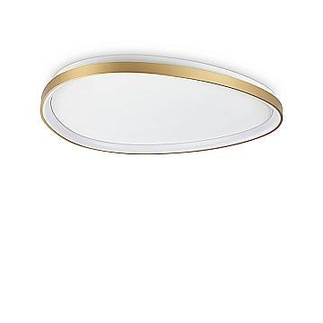 Plafoniera Contemporanea Gemini Metallo Ottone Led Integrato 42W 3000K Ip20
