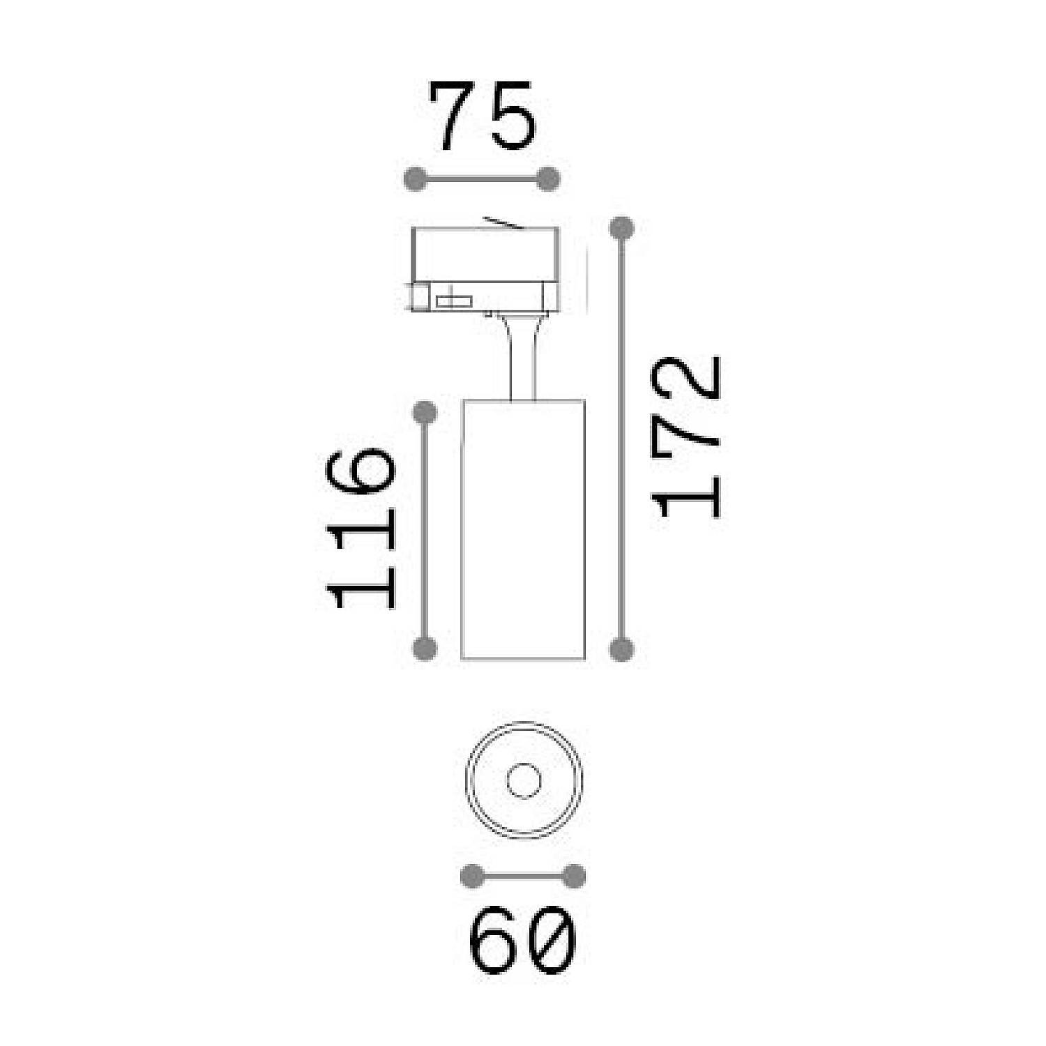 Faretto Su Binario Fox 1 Luce Led Integrato Bianco 15W Ip20 340883