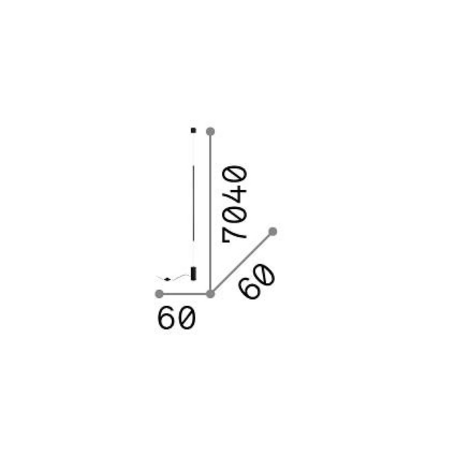 Lampada Da Parete Essence 1 Luce Led Integrato Bianca 341118