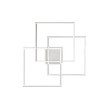 Ideal Lux Plafoniera moderna Frame 1 luce LED integrato bianco metallo Ideal Lux Plafoniera moderna Frame 1 luce LED integrato bianco metallo