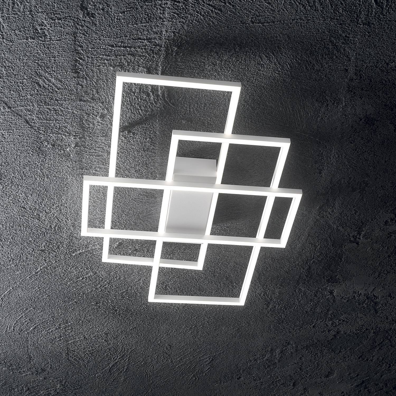 Plafoniera Frame 1 Luce Led Integrato Bianca 341316