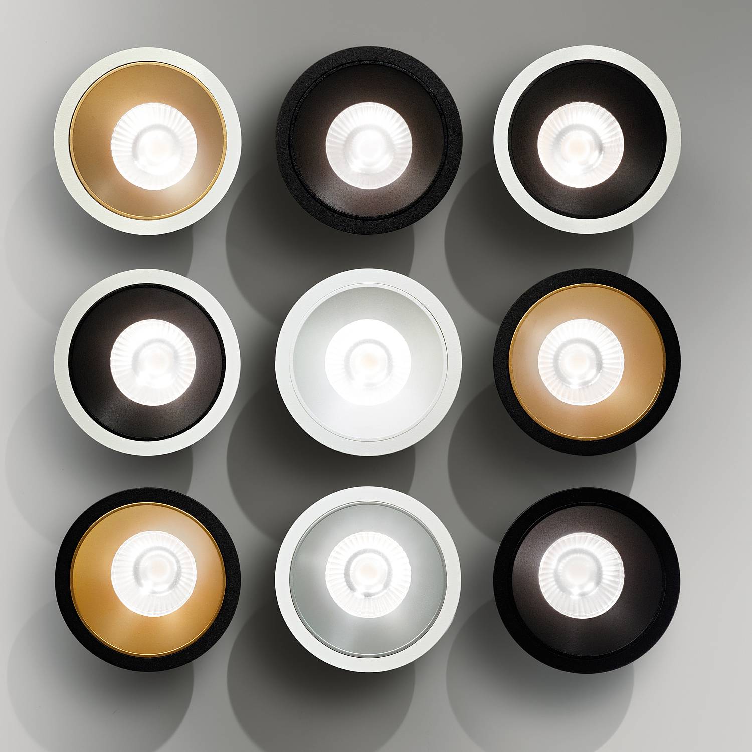 Faretto Da Incasso Game 1 Luce Led Integrato Nero Oro 11W Ip20 341354