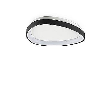 Ideal Lux Plafoniera moderna Gemini 1 luce LED integrato nero metallo