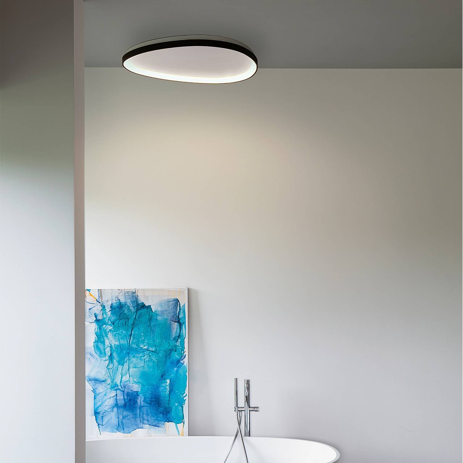 Plafoniera Gemini 1 Luce Led Integrato Nera 341446
