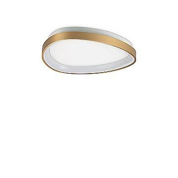 Ideal Lux Plafoniera moderna Gemini 1 luce LED integrato ottone metallo