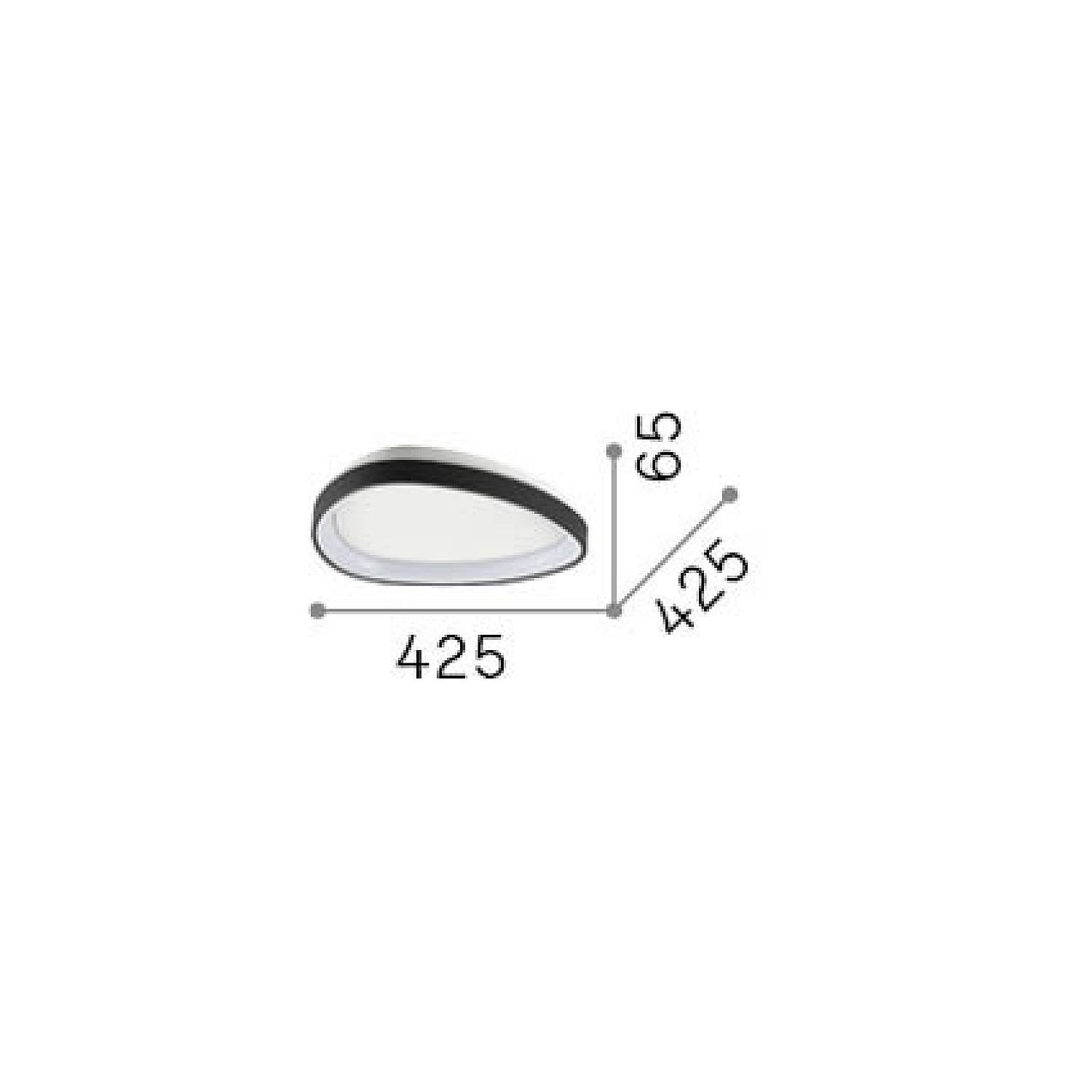 Plafoniera Gemini 1 Luce Led Integrato Ottone 341453