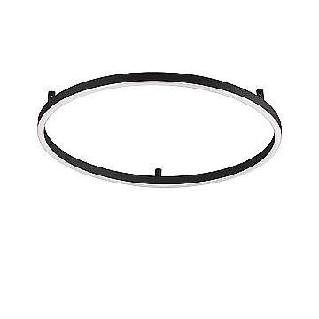 Ideal Lux Plafoniera Moderna Oracle 1 luce LED integrato nero alluminio