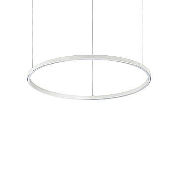 Ideal Lux Sospensione Oracle 1 luce LED integrato bianco alluminio