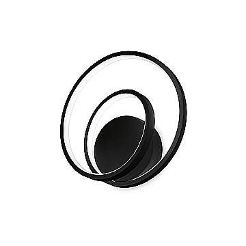 Ideal Lux lampada da parete moderna OZ 1 luce LED integrato nero metallo