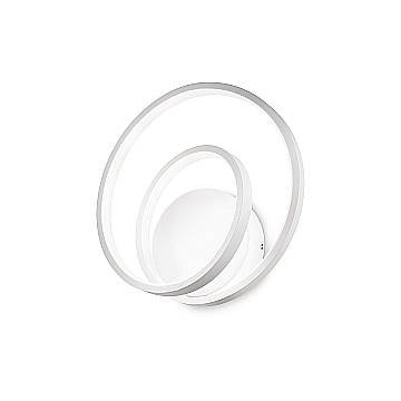 Ideal Lux Applique moderna OZ 1 luce LED integrato bianco metallo