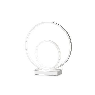 Ideal Lux Lampada da tavolo moderna OZ 1 luce LED integrato bianco metallo