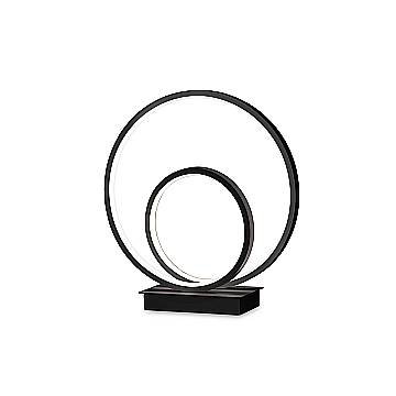 Ideal Lux Lampada da tavolo moderna OZ 1 luce LED integrato nero metallo