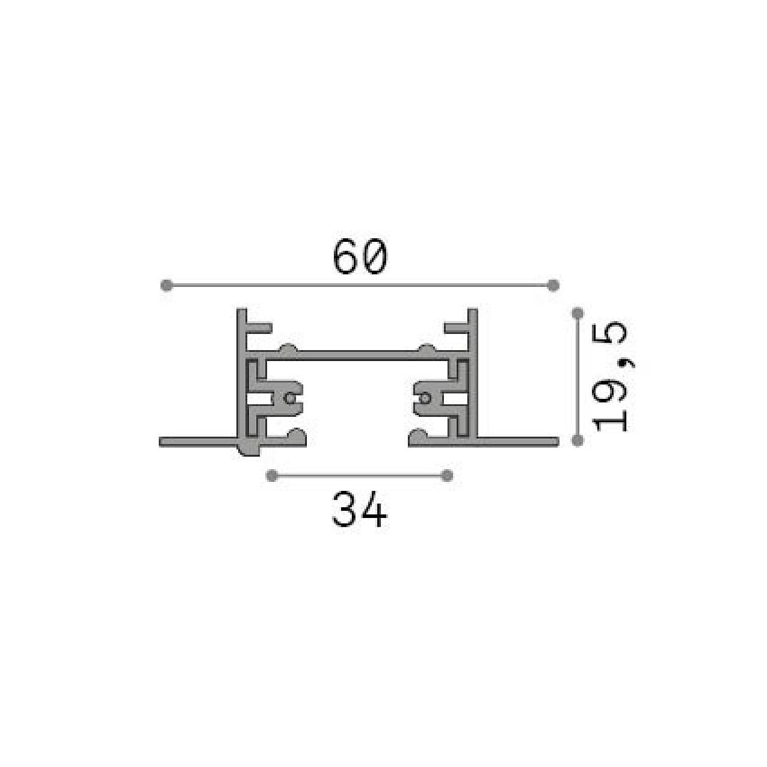 Binario Link On Off 0W Nero L 1000 Mm Ip20 342818