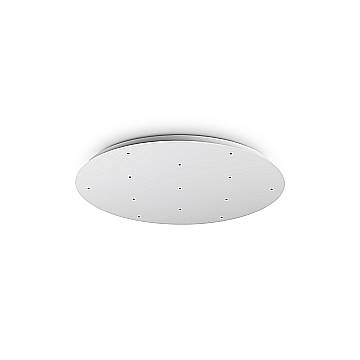 Ideal Lux Rosone 9 fori 60 cm 3 luci bianco metallo