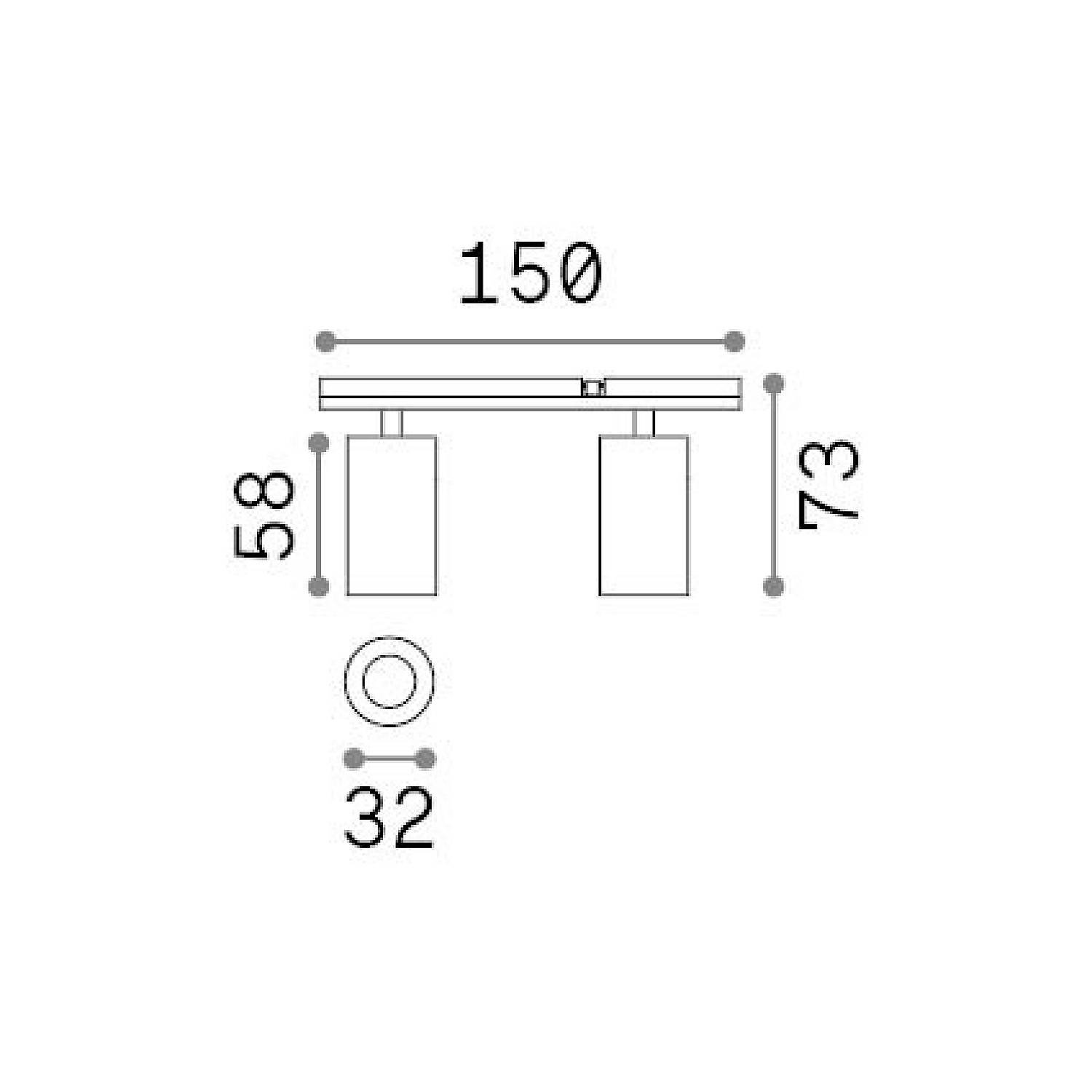 Stick_Spot_Double_10W_2700K_Nero 345031