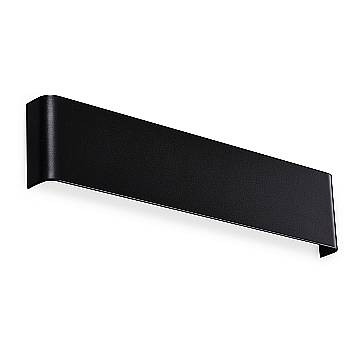 Ideal Lux Applique moderna Delta 1 luce LED integrato nero policarbonato