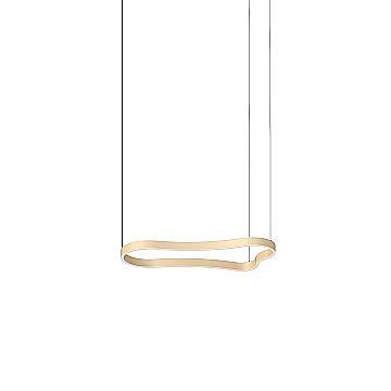 Ideal Lux Sospensione Waves-1 1 luce LED integrato oro materie plastiche alluminio Ideal Lux Sospensione Waves-1 1 luce LED integrato oro materie plastiche alluminio