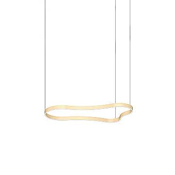 Ideal Lux Sospensione Waves-2 1 luce LED integrato oro materie plastiche alluminio Ideal Lux Sospensione Waves-2 1 luce LED integrato oro materie plastiche alluminio
