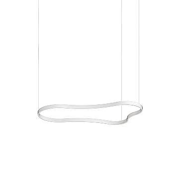 Ideal Lux Sospensione Moderna WAVES-3 1 luce LED integrato bianco materie plastiche alluminio Ideal Lux Sospensione Moderna WAVES-3 1 luce LED integrato bianco materie plastiche alluminio
