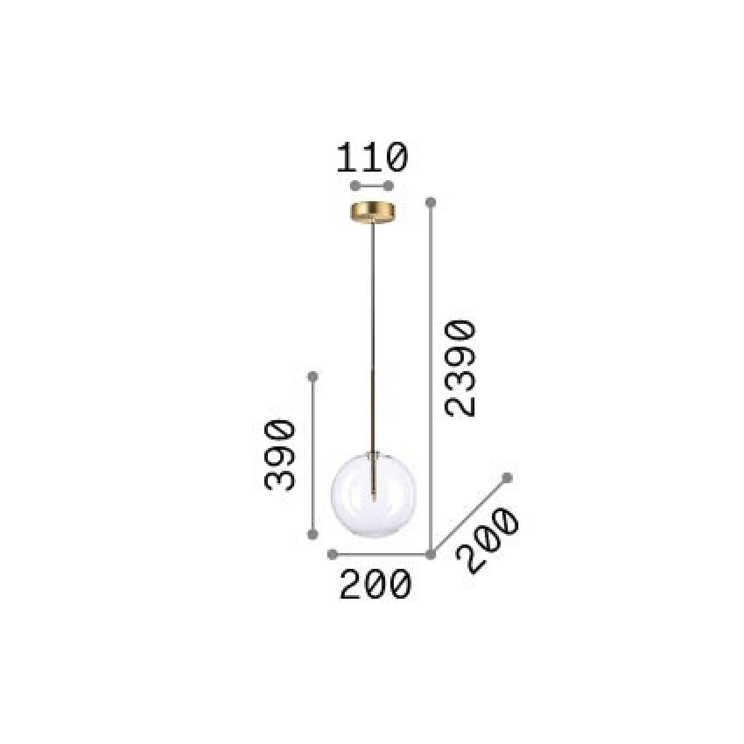 Lampada A Sospensione Equinoxe 1 Luce G4 Cromo 345352
