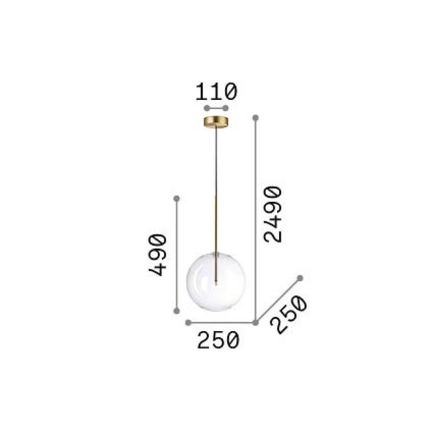 Lampada A Sospensione Equinoxe 1 Luce G4 Cromo 345376