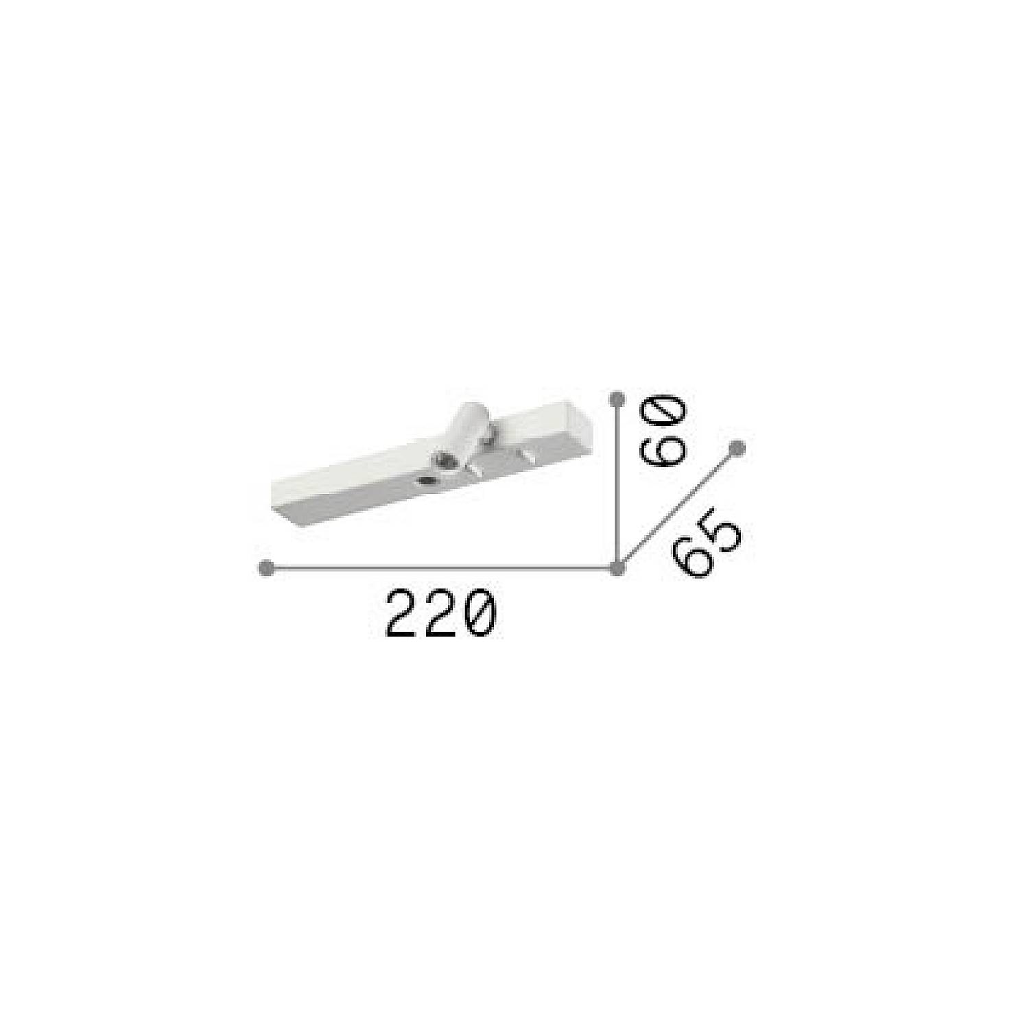 Applique Bonne Nuit 2 Luci Led Integrato Nickel Con Braccio Orientabile 345482