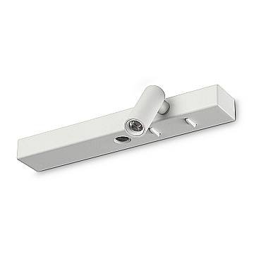 Ideal Lux Applique moderna Bonne Nuit 2 luci LED integrato bianco metallo