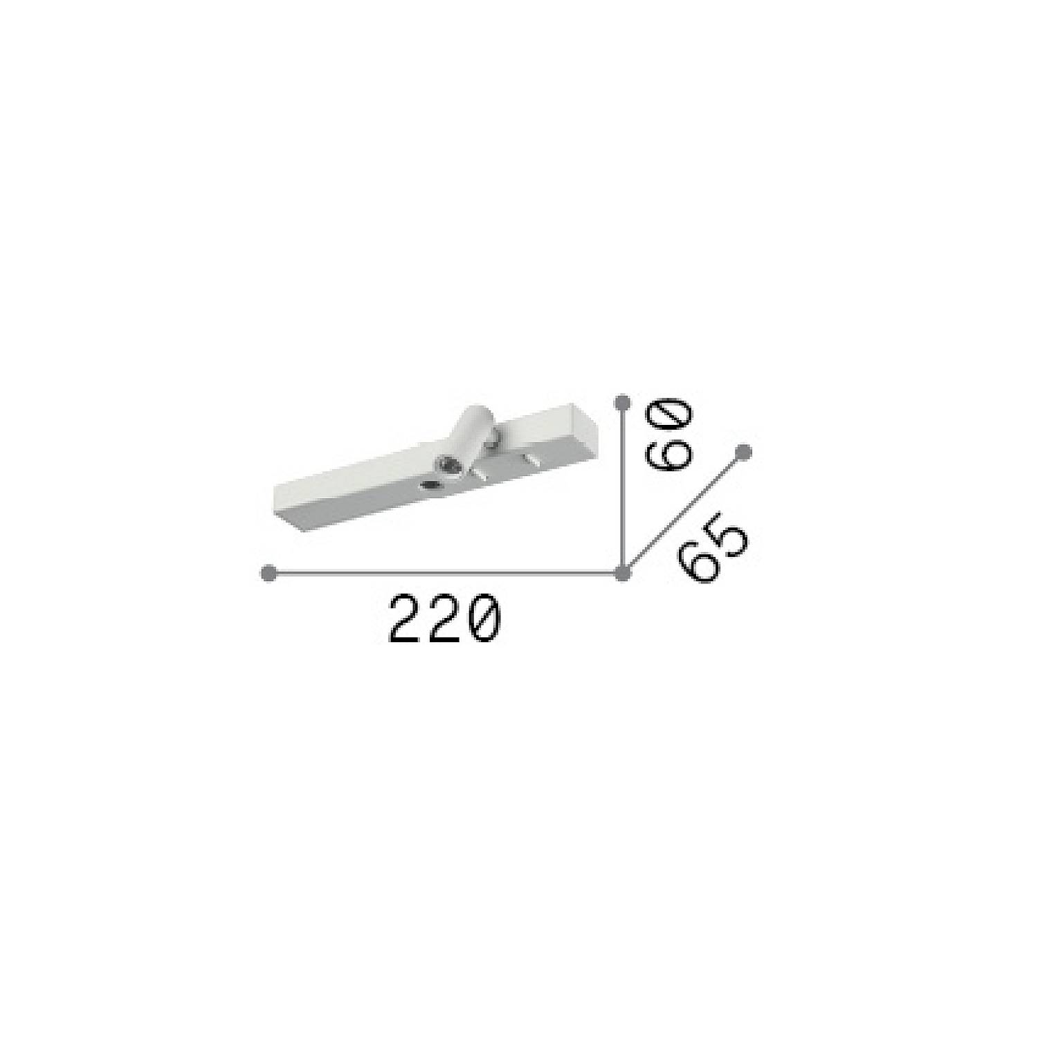 Applique Bonne Nuit 2 Luci Led Integrato Ottone 345505