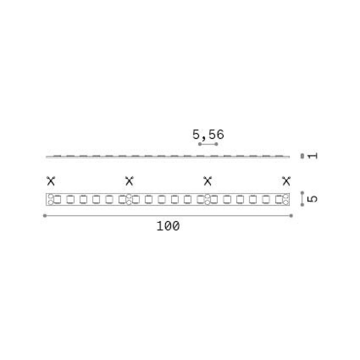 Strip_Led_5Mm_Smd_08W/M_4000K_Cri90_Ip20 345796