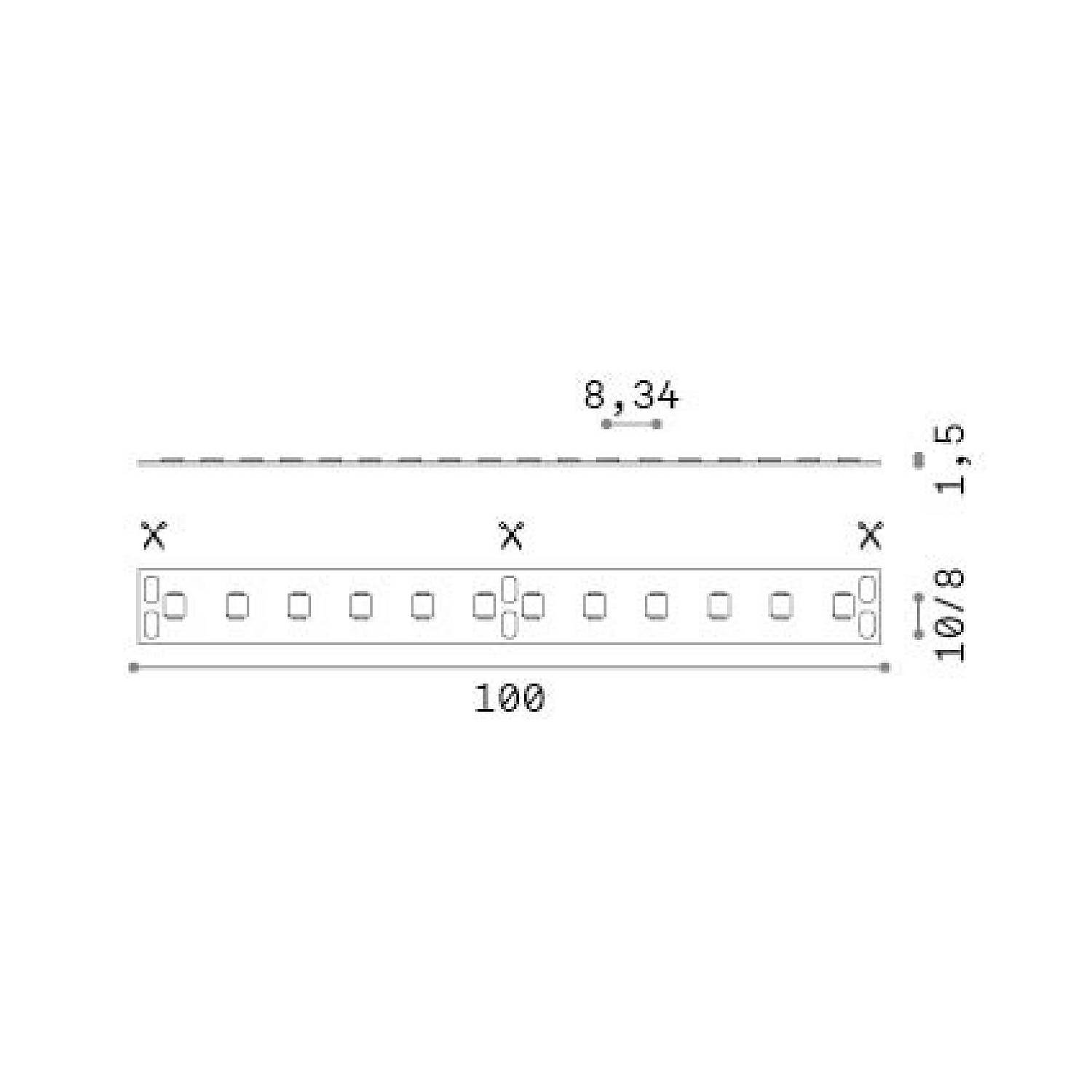 Strip_Led_120_Smd_10W/M_4000K_Cri90_Ip20 346403