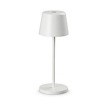 Ideal Lux Lampada da tavolo moderna Cute 1 luce LED integrato IP65 bianco acrilico Ideal Lux Lampada da tavolo moderna Cute 1 luce LED integrato IP65 bianco acrilico