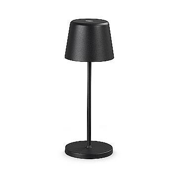 Ideal Lux Lampada da tavolo moderna Cute 1 luce LED integrato IP65 nero acrilico Ideal Lux Lampada da tavolo moderna Cute 1 luce LED integrato IP65 nero acrilico