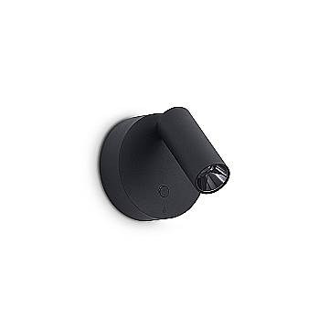 Ideal Lux Applique moderna Elf 1 luce LED integrato nera metallo