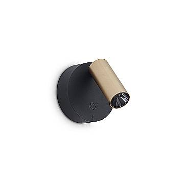 Ideal Lux Applique moderna Elf 1 luce LED integrato nero metallo