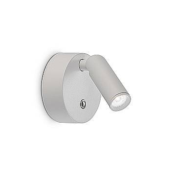 Ideal Lux Lampada da parete moderna Bean 1 luce LED integrato bianco metallo vetro