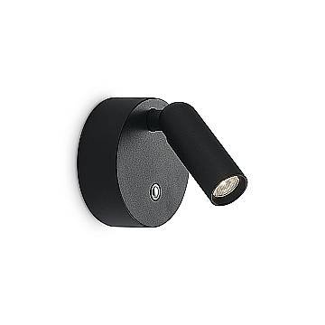 Ideal Lux Applique moderna Bean 1 luce LED integrato nero metallo