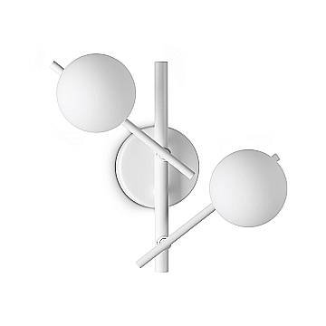 Ideal Lux Applique moderna Atlas 2 luci G9 bianca metallo vetro