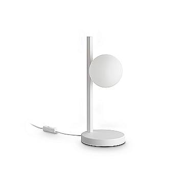 Ideal Lux Lampada da tavolo moderna Binomio 1 luce G9 bianco metallo vetro Ideal Lux Lampada da tavolo moderna Binomio 1 luce G9 bianco metallo vetro
