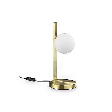 Ideal Lux Lampada da tavolo moderna Binomio 1 luce G9 ottone metallo vetro Ideal Lux Lampada da tavolo moderna Binomio 1 luce G9 ottone metallo vetro